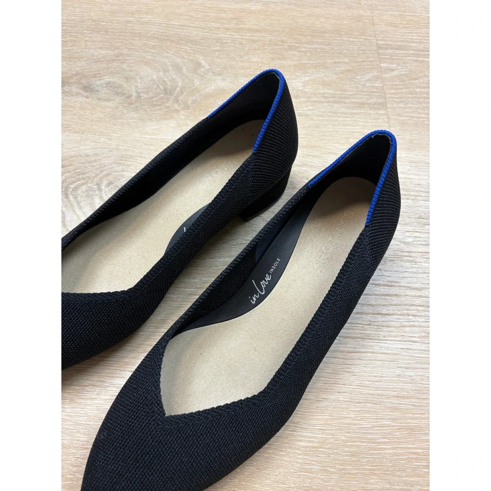 Rothys High Point Block Heel Women's 10 Color Black